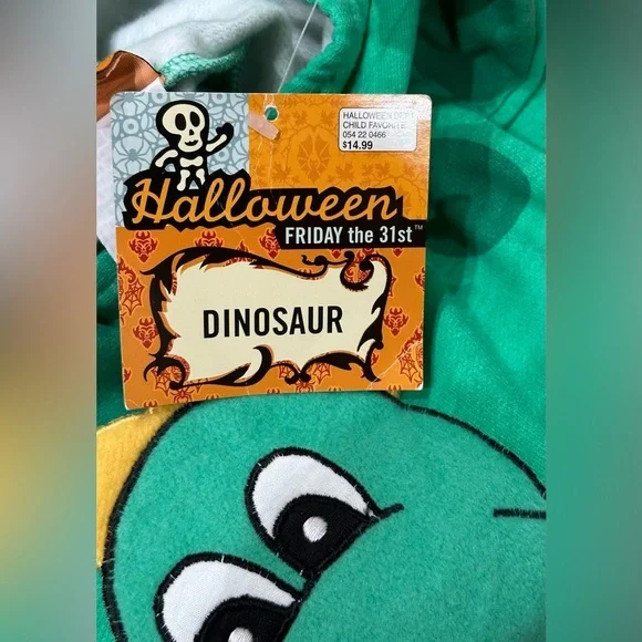 ππTarget Infant Green Spotted Dragon Hooded Romper Costume ππ - Picture 5 of 5